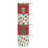 Ensemble de 4 tasses empilables JINGLE BELLS