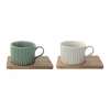 Ensemble de 2 tasses en porcellaine TAKE A BREAK ASS4