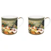Ensemble de 2 tasses en porcelaine de 300 ml dans une boîte cadeau STILL LIFE, DRAPERY, PILCHER AND FR