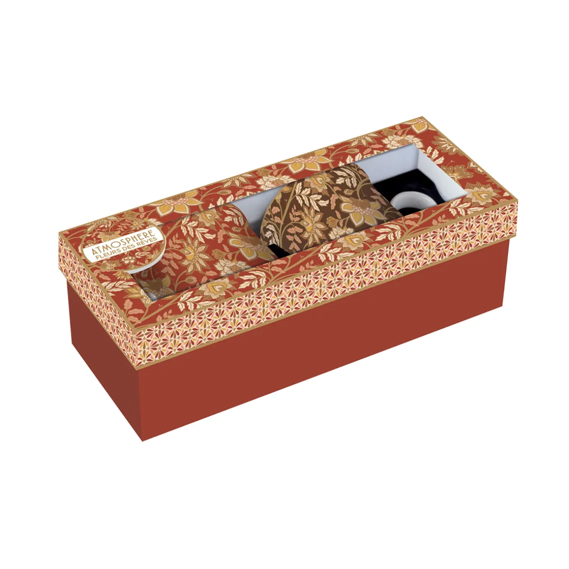 Ensemble de 2 tasses en porcelaine 300 ml FLEURS DES RÊVES