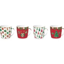 Ensemble de 4 tasses JINGLE BELLS