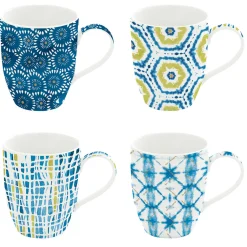 Ensemble de 4 tasses mugs SHIBORI