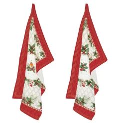 Ensemble de 2 torchons CHRISTMAS BERRIES