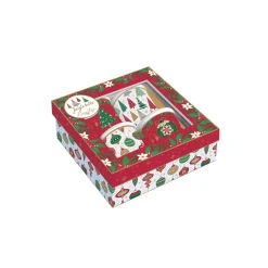 Ensemble de 4 verres à café JINGLE BELLS