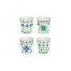 Ensemble de 4 verres à café FLOWERS GARDEN