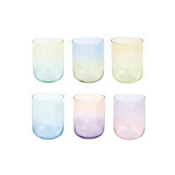Ensemble de 6 verres RAINBOW