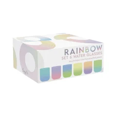 Ensemble de 6 verres RAINBOW