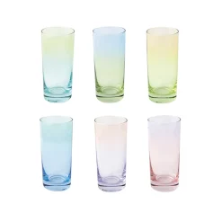 Ensemble de 6 verres RAINBOW