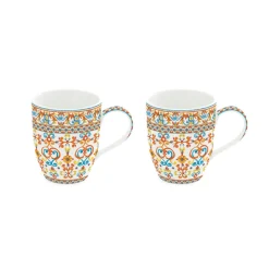Ensemble de deux tasses MEDITERRANEO ORANGE