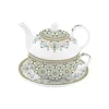 Ensemble thé pour une personne, 350 ml en porcelaine MOROCCO GREEN