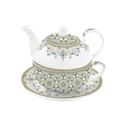 Ensemble thé pour une personne, 350 ml en porcelaine MOROCCO GREEN