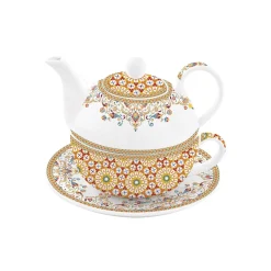 Ensemble thé pour une personne, 350 ml en porcelaine MOROCCO ORANGE