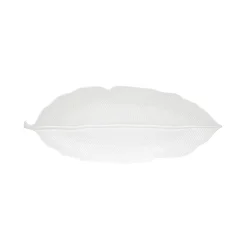 Feuille en porcelaine 39×16 cm LEAVES WHITE