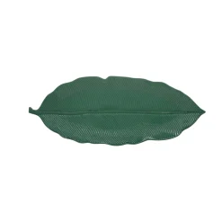 Feuille en porcelaine 39×16 cmTROPICAL LEAVES GREEN