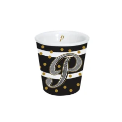 Gobelet à café en porcelaine 100 ml dans une boîte A LETTER FOR YOU «P»