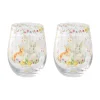 Lot de 2 béchers en verre de 500 ml dans une boîte de couleur HAPPY EASTER