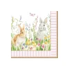 Lot de 20 serviettes de table HAPPY EASTER
