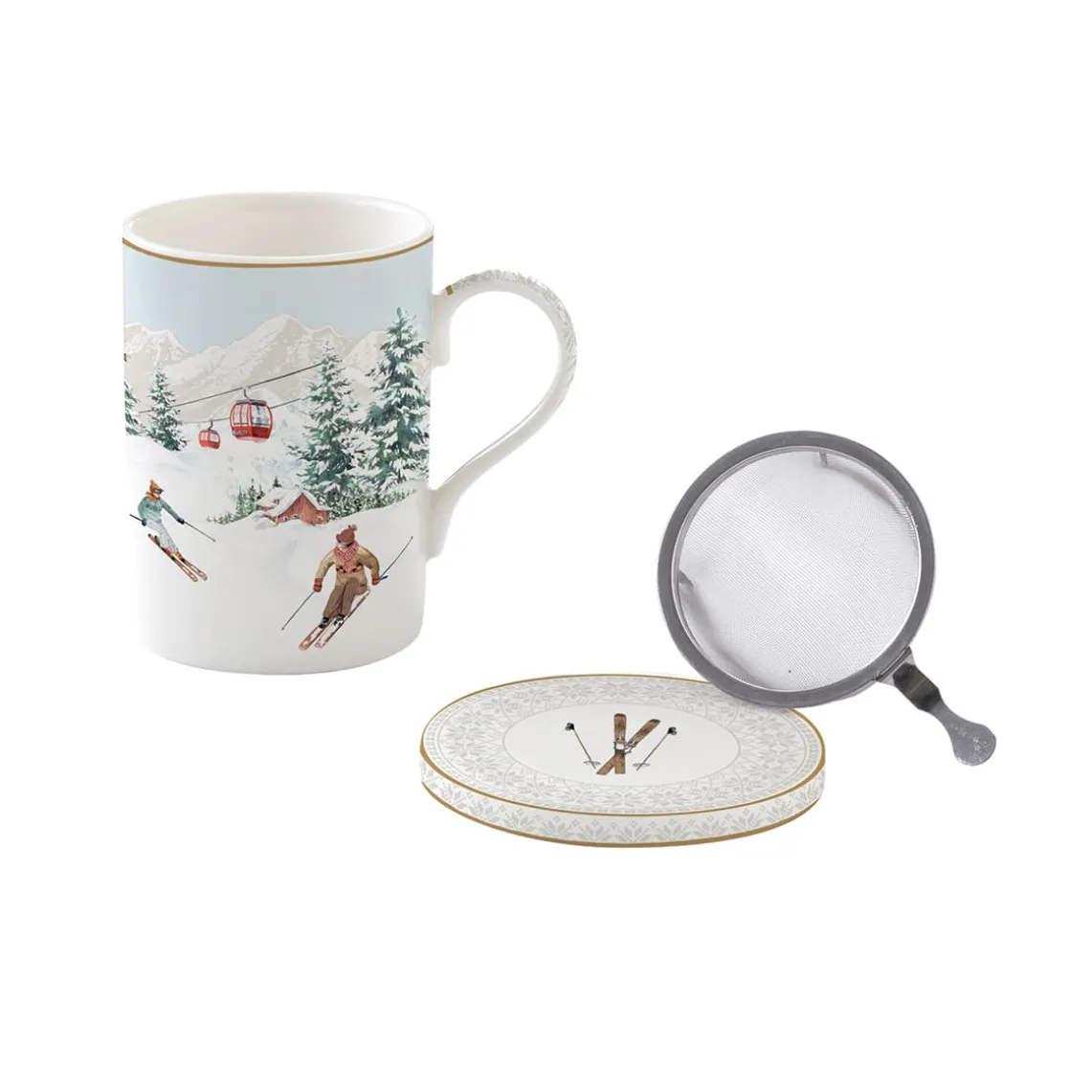 Mug et sous-verre avec infuseur CHALET