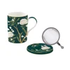 Mug et sous-verre avec infuseur ROYAL PEONIES