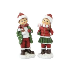 paire d’enfants CHRISTMAS FIGURINES