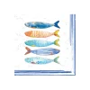 Paquet de 20 serviettes BORD DE MER