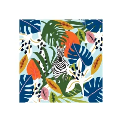 Paquet de 20 serviettes en papier 33×33 TROPICAL VIBES