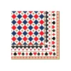 Paquet de 20 serviettes en papier 33×33 CASINO ROYALE