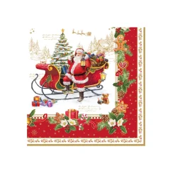 Paquet de 20 serviettes en papier 33×33 cm CHRISTMAS MEMORIES