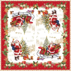 Paquet de 20 serviettes en papier 33×33 cm CHRISTMAS MEMORIES