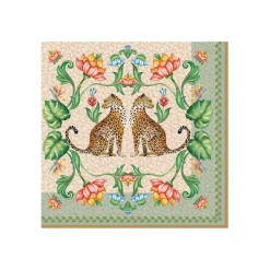 Paquet de 20 serviettes JUNGLE VIBES