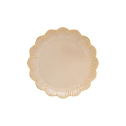 Petite assiette beige FLEURI