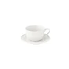 Petite tasse à café de 110 ml avec soucoupe Tiffany WHITE