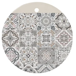 Planche à découper en porcelaine Ø26 cmCasa Decor GREY