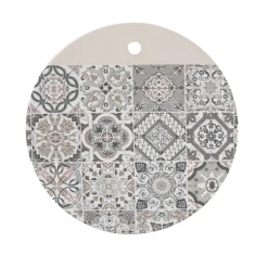 Planche à découper en porcelaine Ø22 cm Casa Decor GREY