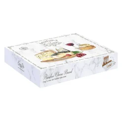 Planche à fromage avec fil et 4 couteaux à fromage LES FROMAGES