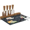 Planche à fromage avec fil et 4 couteaux à fromage WORLD OF CHEESE
