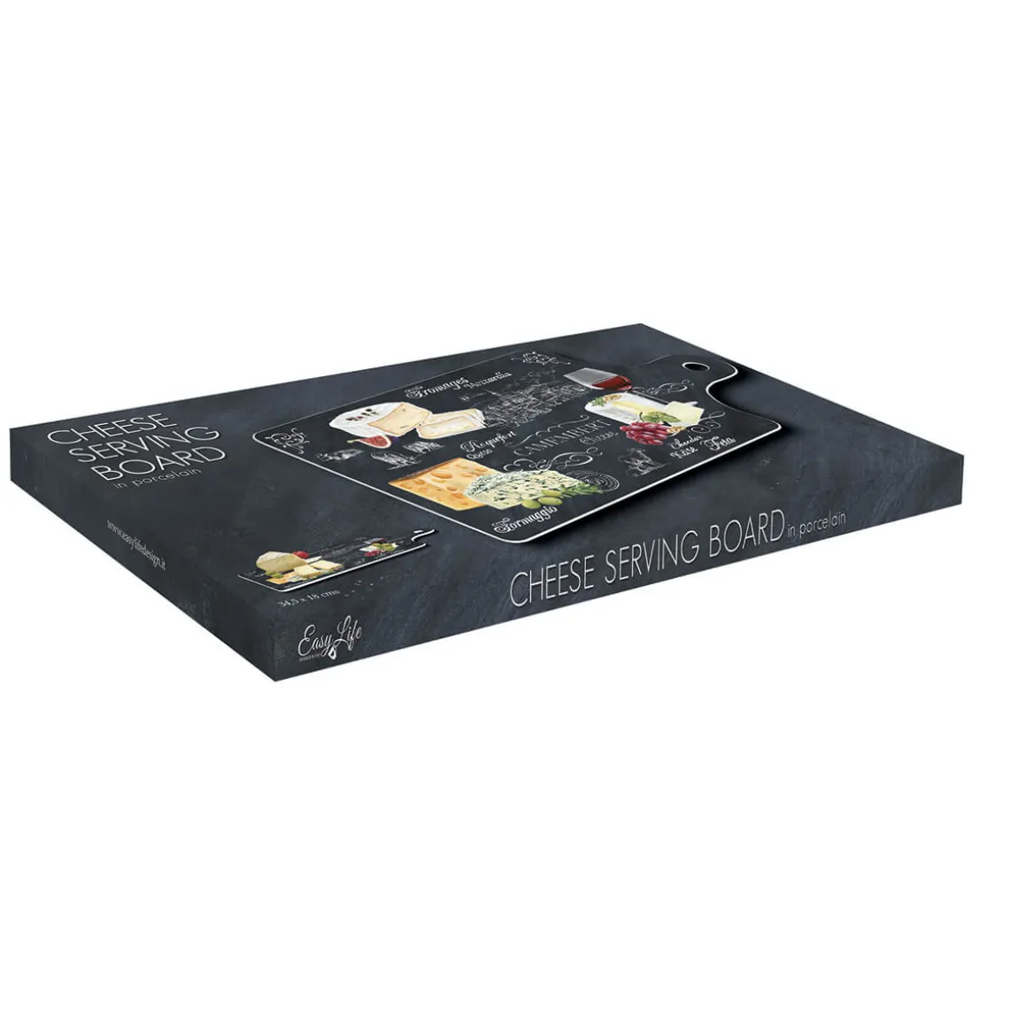 Planche à fromage rectangulaire WORLD OF CHEESE