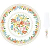 Plat à gâteau avec pelle BOHO FLOWERS