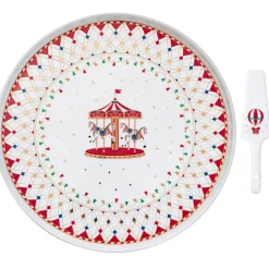 Plat à gâteau avec une pelle CHRISTMAS WONDERLAND