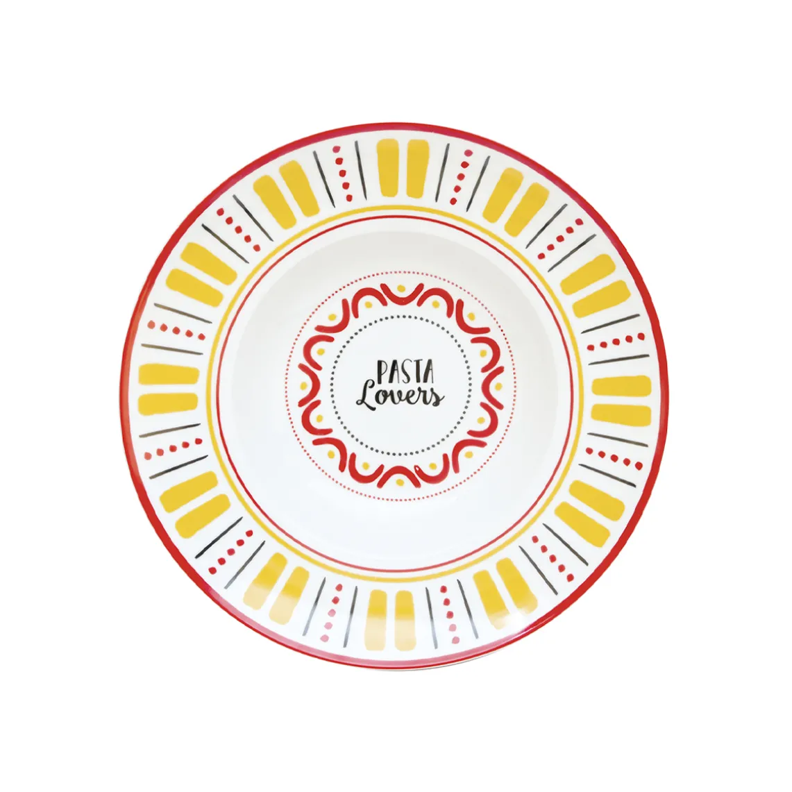 Plat à pâtes en porcelaine PASTA & PIZZA LOVERS