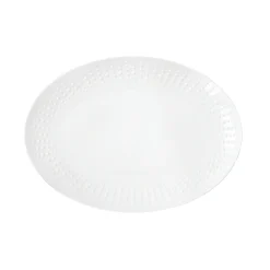 Plat ovale blanc DROPS