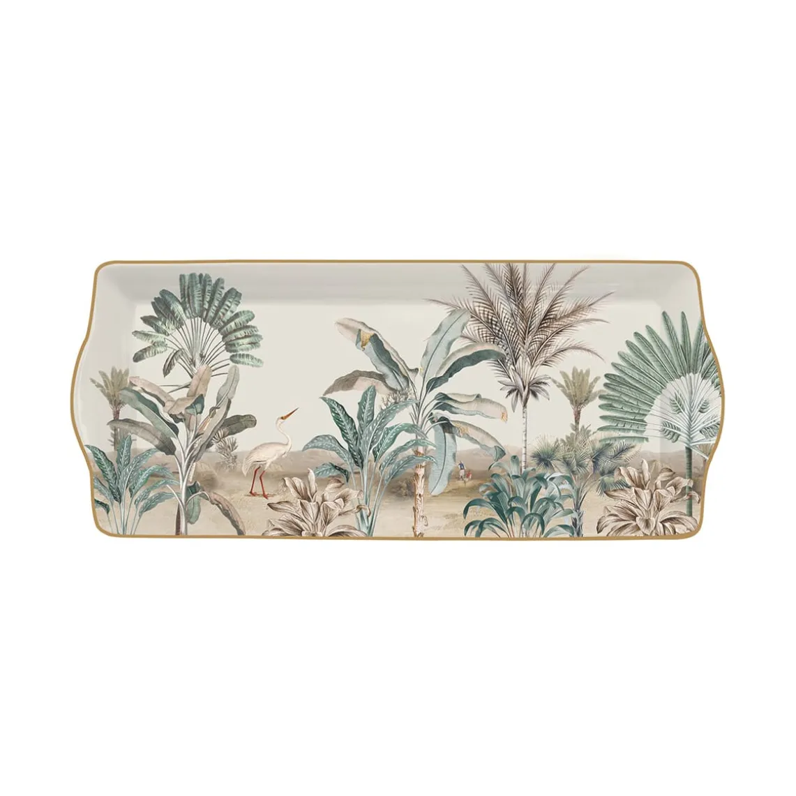 Plateau 35×15 cm en porcelaine avec bordure en boite cadeau NOSTALGIC HEAVEN