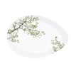 Plateau de service en porcelaine, dimensions 36×25 cm NATURA