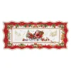 Plateau de service en porcelaine de 40×18 cm CHRISTMAS MEMORIES