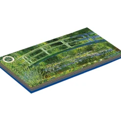 Plateau en verre de qualité supérieure, dimensions 36×17 cm WATER LILIES AND THE JAPANESE BRIDGE
