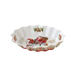 Plateau ovale en porcelaine de 25×17 cm CHRISTMAS MEMORIES