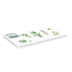 Plateau rectangulaire de service en porcelaine, dimensions 36×15,5 cm HERBARIUM