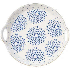 Plateau rond en porcelaine de Ø 30 cm ELEGANCE