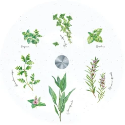 Plateau tournant en verre Ø 32 cm HERBARIUM
