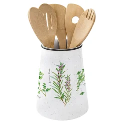 Porte-ustensiles en porcelaine Ø15 cm, hauteur 19 cm D HERBARIUM